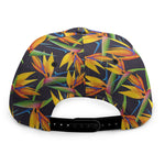 Bird Of Paradise Flower Pattern Print Snapback Cap