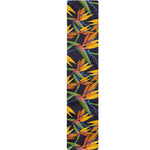 Bird Of Paradise Flower Pattern Print Table Runner