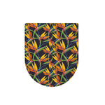 Bird Of Paradise Flower Pattern Print Toilet Lid Cover