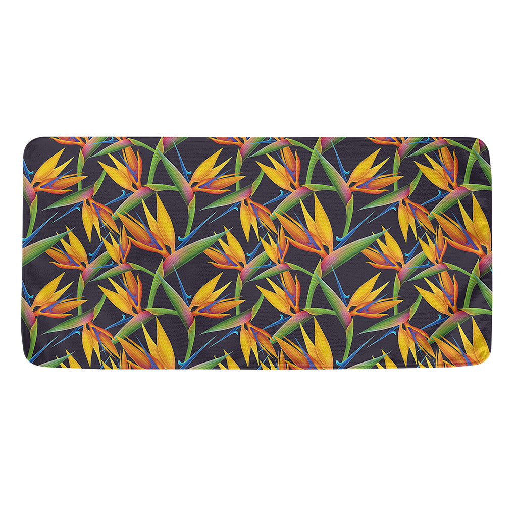 Bird Of Paradise Flower Pattern Print Towel