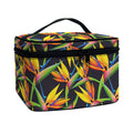 Bird Of Paradise Flower Pattern Print Travel Makeup Bag