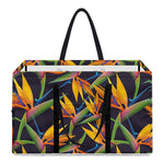 Bird Of Paradise Flower Pattern Print Utility Tote Bag