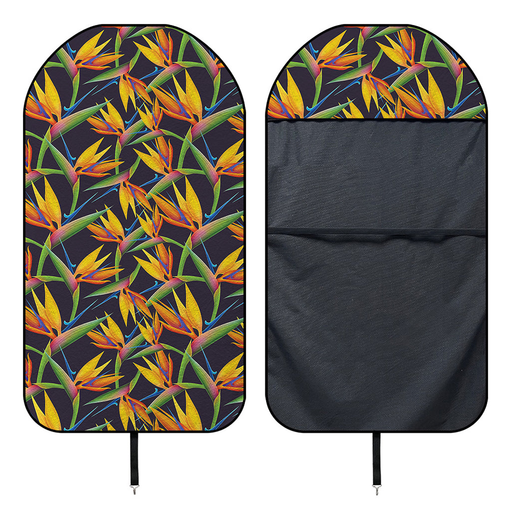 Bird Of Paradise Flower Pattern Print Waterproof Car Seat Cover