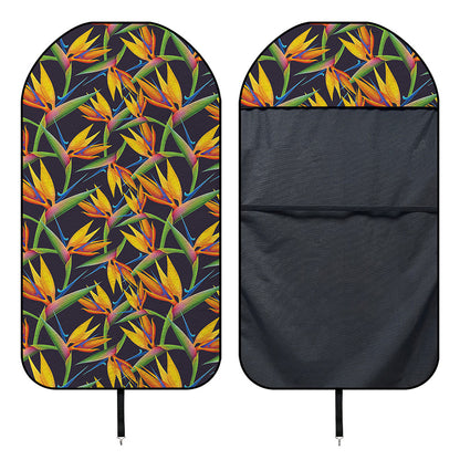 Bird Of Paradise Flower Pattern Print Waterproof Car Seat Cover