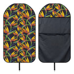 Bird Of Paradise Flower Pattern Print Waterproof Car Seat Cover