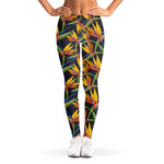 Bird Of Paradise Flower Pattern Print Women's Leggings