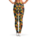 Bird Of Paradise Flower Pattern Print Women's Leggings