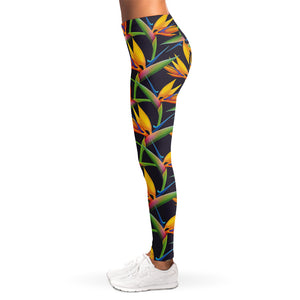 Bird Of Paradise Flower Pattern Print Women's Leggings