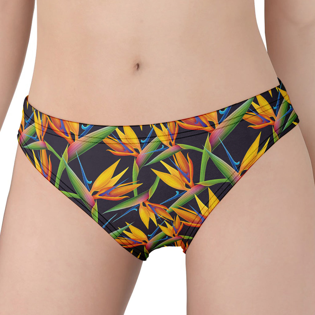 Bird Of Paradise Flower Pattern Print Women's Panties