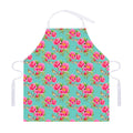 Bird Pink Floral Flower Pattern Print Adjustable Apron