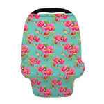 Bird Pink Floral Flower Pattern Print Baby Seat Cover