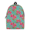 Bird Pink Floral Flower Pattern Print Backpack