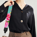 Bird Pink Floral Flower Pattern Print Bag Strap