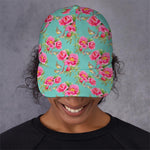 Bird Pink Floral Flower Pattern Print Baseball Cap