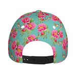 Bird Pink Floral Flower Pattern Print Baseball Cap