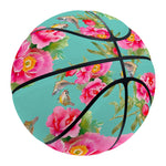 Bird Pink Floral Flower Pattern Print Basketball