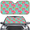 Bird Pink Floral Flower Pattern Print Car Windshield Sun Shade