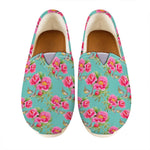 Bird Pink Floral Flower Pattern Print Casual Shoes