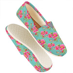 Bird Pink Floral Flower Pattern Print Casual Shoes