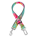 Bird Pink Floral Flower Pattern Print Dog Seat Belt