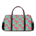 Bird Pink Floral Flower Pattern Print Duffel Bag