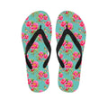 Bird Pink Floral Flower Pattern Print Flip Flops