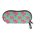 Bird Pink Floral Flower Pattern Print Glasses Case