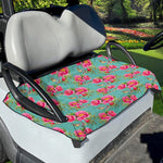 Bird Pink Floral Flower Pattern Print Golf Cart Seat Cover