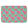 Bird Pink Floral Flower Pattern Print Indoor Door Mat