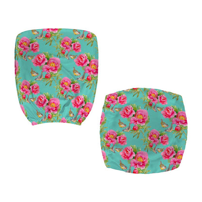 Bird Pink Floral Flower Pattern Print Office Chair Cover