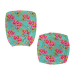 Bird Pink Floral Flower Pattern Print Office Chair Cover
