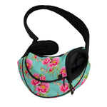 Bird Pink Floral Flower Pattern Print Pet Sling Carrier