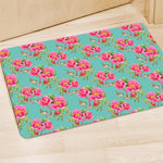 Bird Pink Floral Flower Pattern Print Polyester Doormat