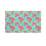 Bird Pink Floral Flower Pattern Print Polyester Flag