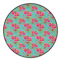 Bird Pink Floral Flower Pattern Print Round Floor Mat