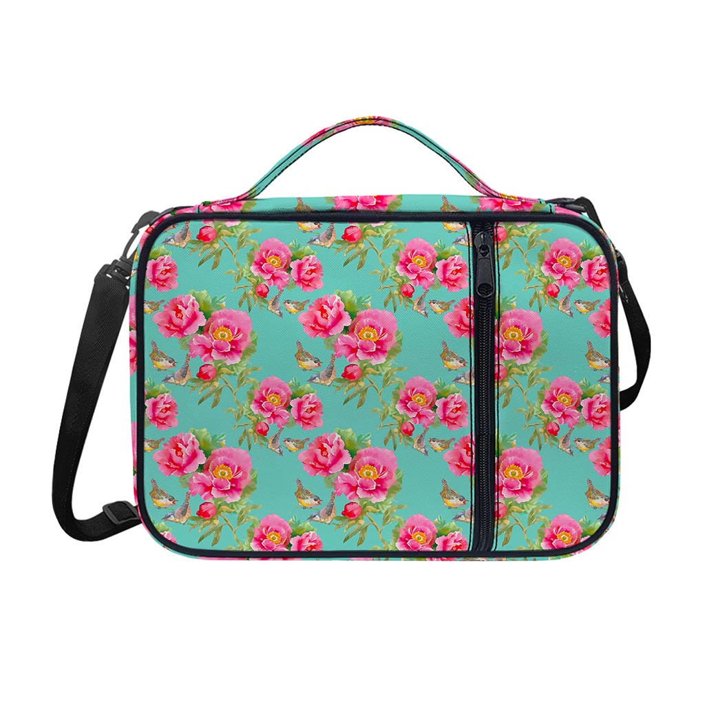 Bird Pink Floral Flower Pattern Print Shoulder Strap Bible Bag
