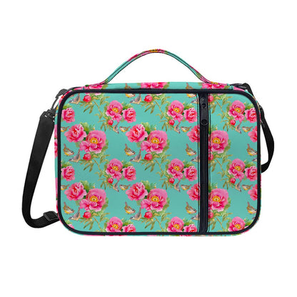 Bird Pink Floral Flower Pattern Print Shoulder Strap Bible Bag