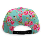 Bird Pink Floral Flower Pattern Print Snapback Cap