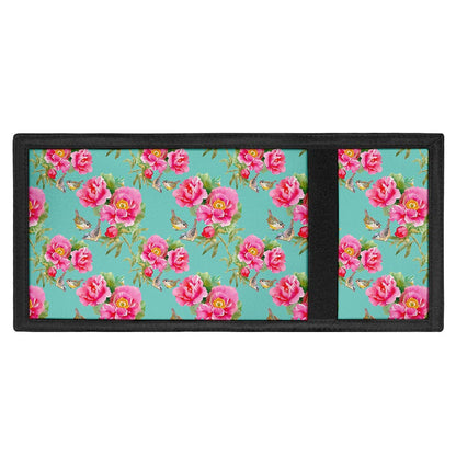 Bird Pink Floral Flower Pattern Print Trifold Wallet
