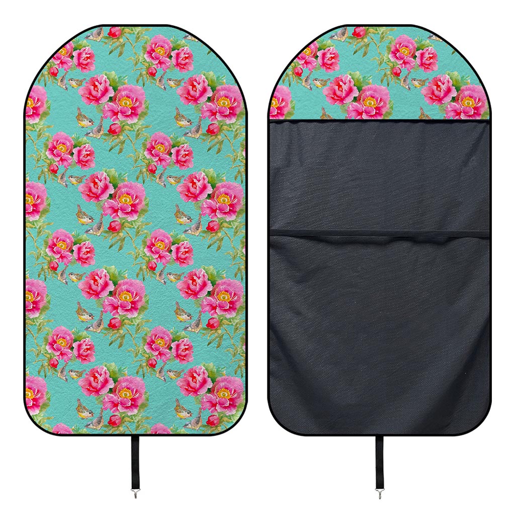 Bird Pink Floral Flower Pattern Print Waterproof Car Seat Cover