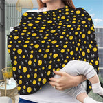 Bitcoin And Ethereum Pattern Print Baby Seat Cover