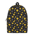 Bitcoin And Ethereum Pattern Print School Backpack
