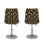 Bitcoin And Ethereum Pattern Print Bar Stool Covers