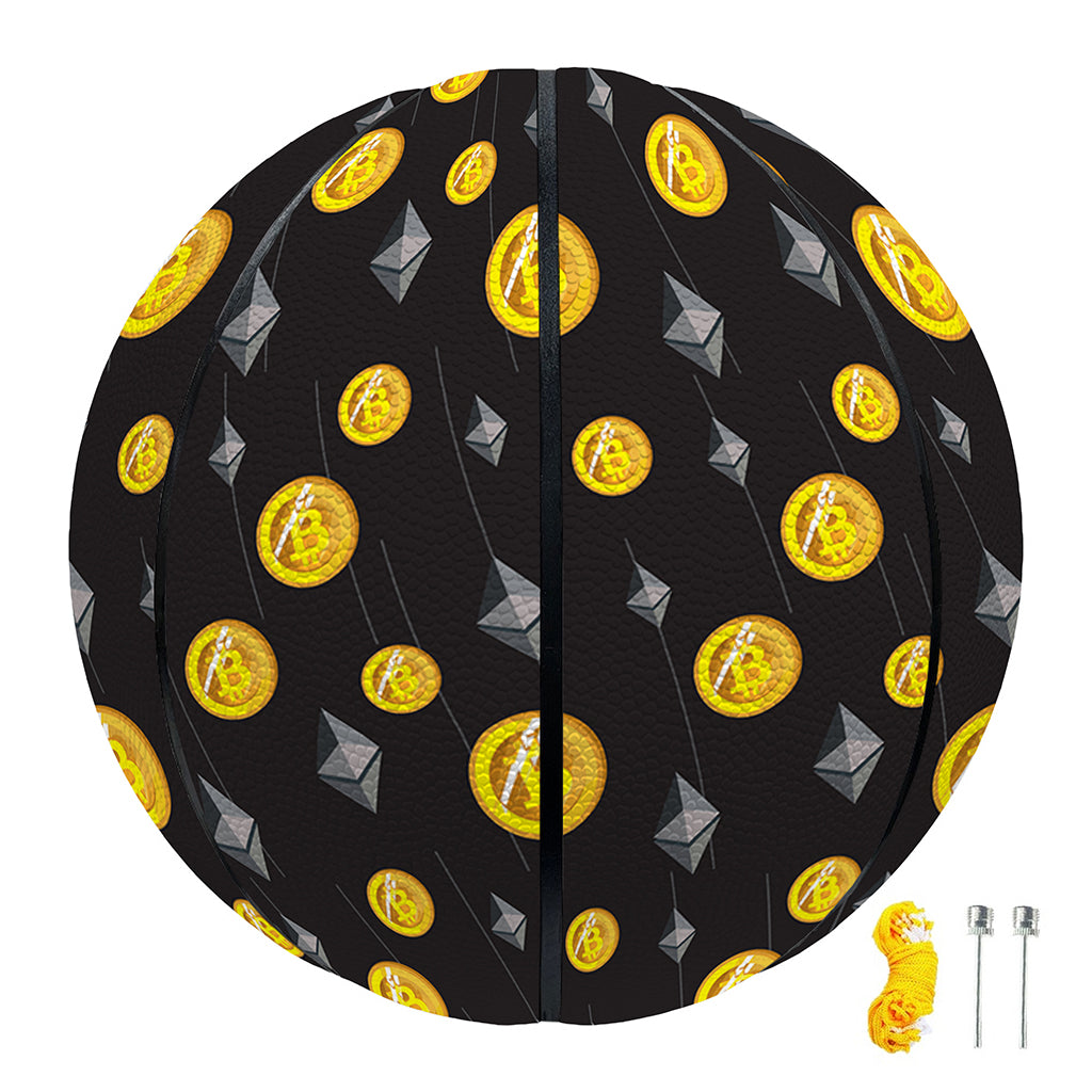 Bitcoin And Ethereum Pattern Print Basketball