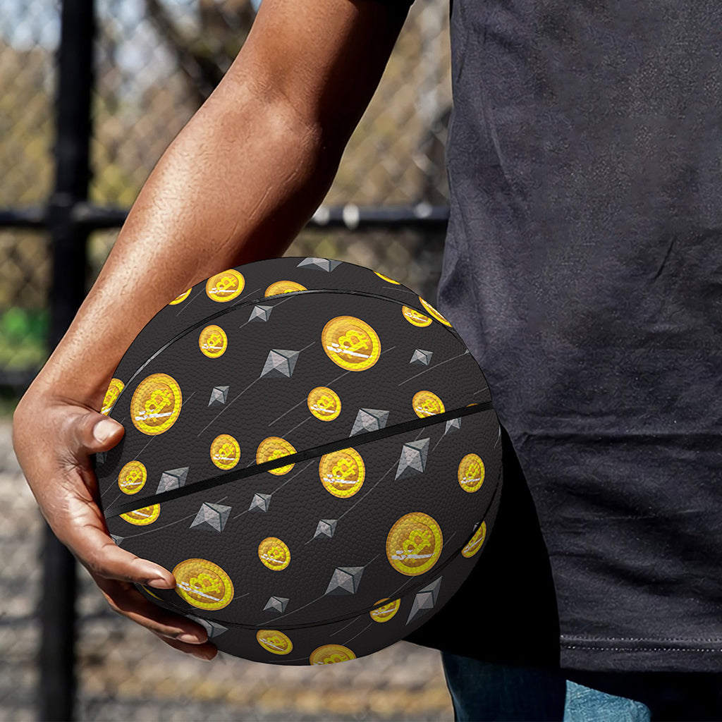 Bitcoin And Ethereum Pattern Print Basketball