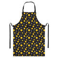 Bitcoin And Ethereum Pattern Print Bib Apron With Pocket