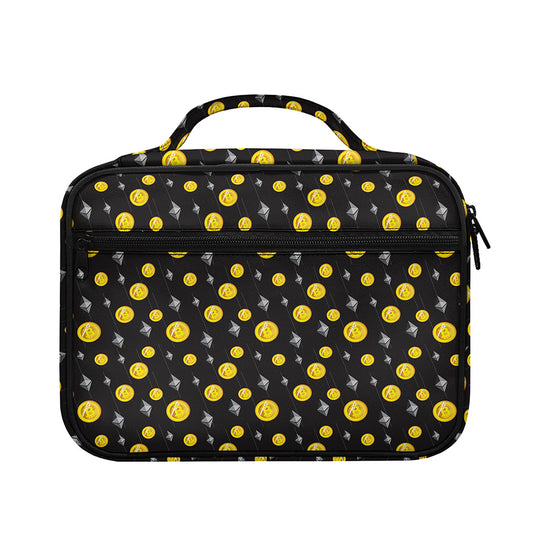 Bitcoin And Ethereum Pattern Print Briefcase Bible Bag