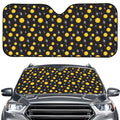 Bitcoin And Ethereum Pattern Print Car Windshield Sun Shade