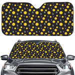 Bitcoin And Ethereum Pattern Print Car Windshield Sun Shade