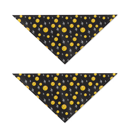 Bitcoin And Ethereum Pattern Print Dog Bandana